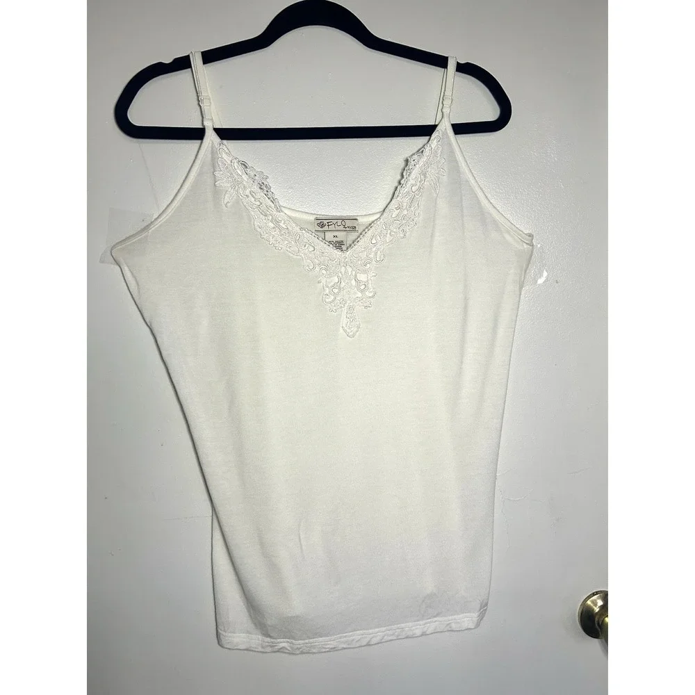 Fylo Woman's Tank Top Y2K Cottage Core Romantic‎ Bohemian Adjustable Strap XL - Picture 2 of 9